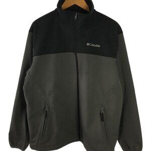 Columbia Fleece Jacket Outdoor Bicolor Grey (Men's XXL)